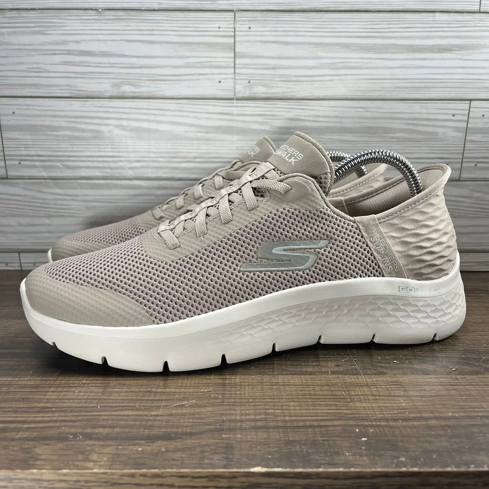 Skechers GoWalk Flex Women's Beige Shoes - Women's Size 10